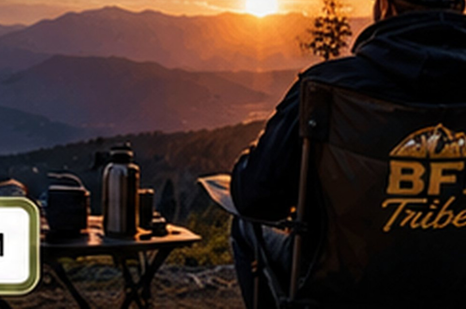 BFI Tribe camping at sunset