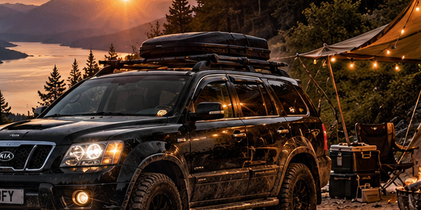 4x4 adventure at sunset